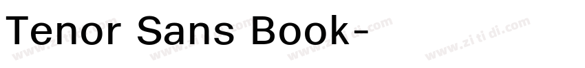 Tenor Sans Book字体转换